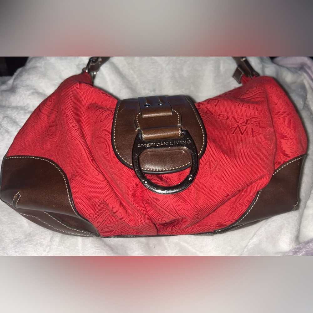 American living Red and Brown Hobo Bag